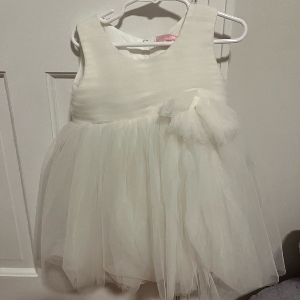 Popatu Flower Girl special occasion ivory dress. Size 24 months Nordstrom